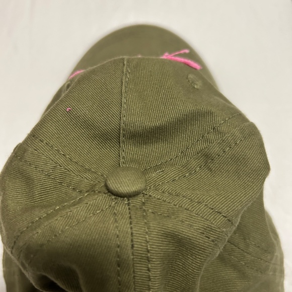 NWOT! Women's Roxy Olive/Pink Embroidered Ball Cap - -O/S - Picture 5 of 9